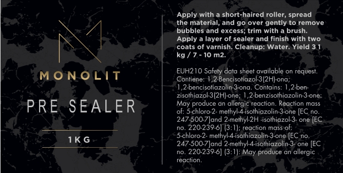 monolit pre sealer för microcement-applicering 1kg